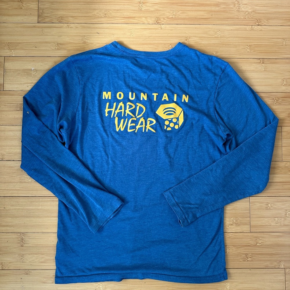 Mountain Hardwear Blue Long Sleeve Tee